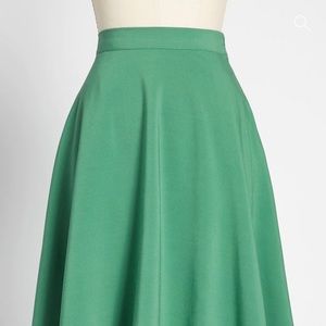 ModCloth Just This Sway midi A-Line skirt